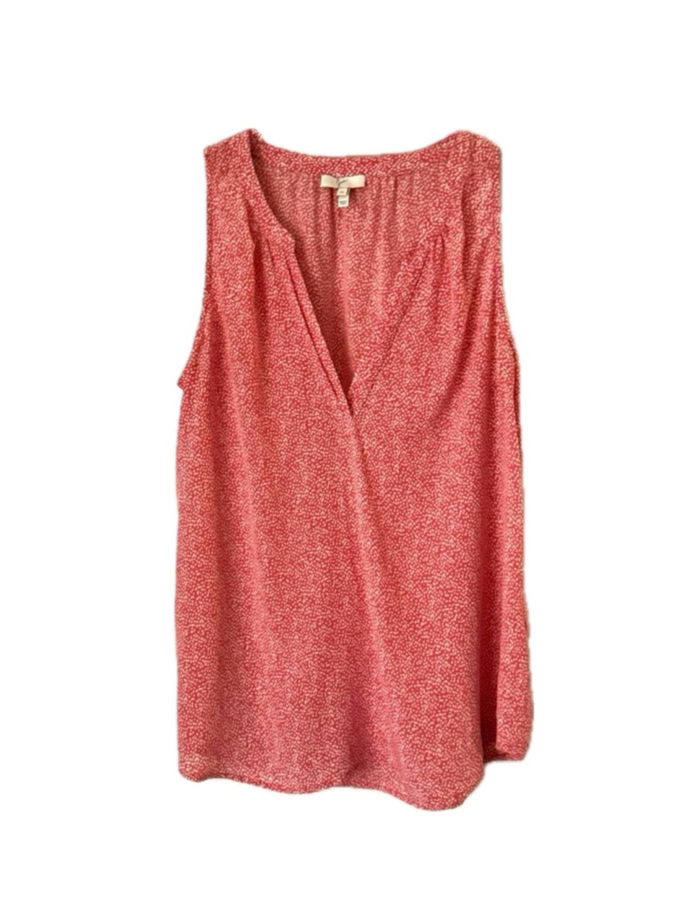 Joie Sleeveless Silk V-neck Blouse in Modern Geo Dot Print - Picture 11 of 11